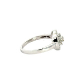 18k White Gold and Diamond Star Fancy Ring in size 5.5 and total gold weight of 3.25g